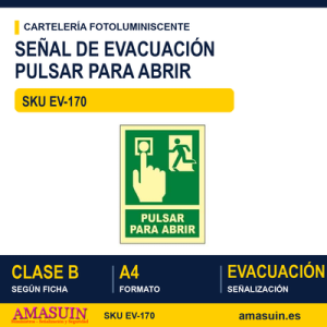 Señal Clase B Pulsar para Abrir A4