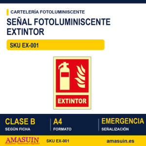 Señal Clase B Extintor A4