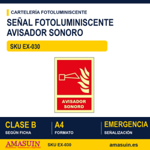 Señal Clase B Avisador Sonoro A4