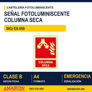 Señal Clase B Columna Seca A4