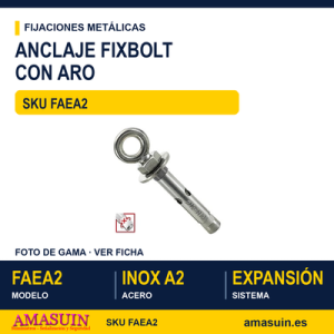 Fixbolt aro estampado Inoxidable A2