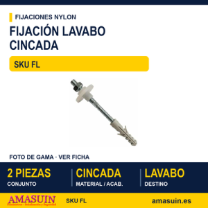 Fijación lavabo Cincado
