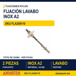 Fijación lavabo Inoxidable A2