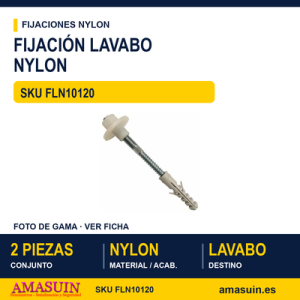 Fijación lavabo nylon