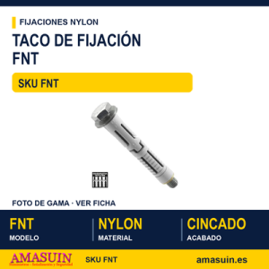 Taco nylon FN + tornillo DIN 933