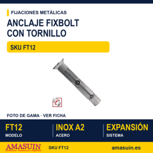 Fixbolt tornillo DIN 7991 Inoxidable A2