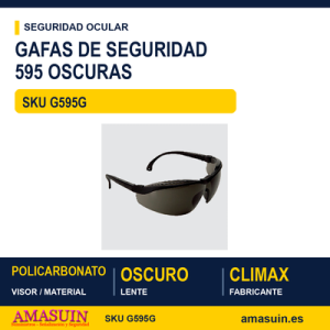 Gafas Seguridad 595 Oscuras.