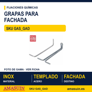 Grapas para amorterar "Z" Inoxidable aisi 302