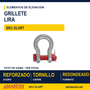 Grillete lira alta resistencia con tornillo