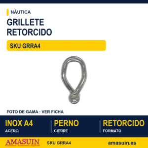 Grillete retorcido Inoxidable A4
