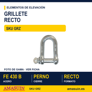 Grillete recto Cincado