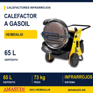 Calefactor Aire Caliente Infrarrojos Gasoil HEIMDAL45