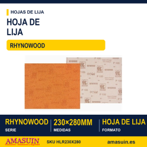 Hoja Lija Rhynowood 230x280mm.