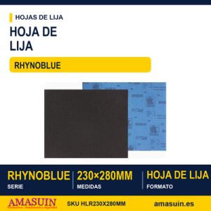 Hoja Lija Rhynoblue 230x280mm.