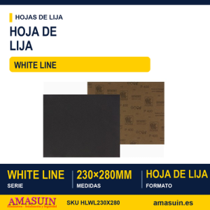 Hoja Lija White Line 230x280mm.