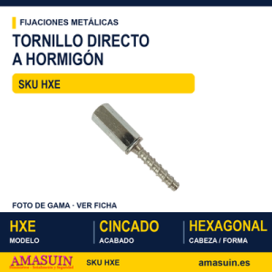 Tornillo directo hormigón con manguito separador