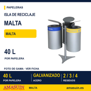 Papelera Isla Malta