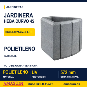 Jardinera Heba Curvo 45 Polietileno