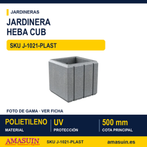 Jardinera Heba Cub en Polietileno
