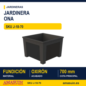 Jardinera Ona 700x700x500mm