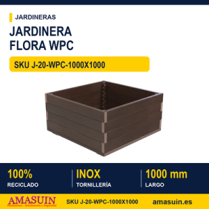 Jardinera Flora WPC 1000x1000x510mm