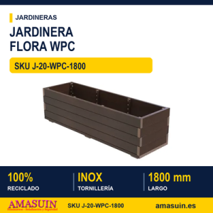 Jardinera Flora WPC 1800x550x510mm