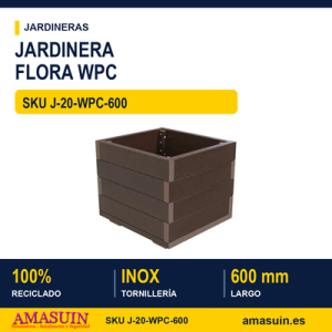 Jardinera Flora WPC 600x550x510mm