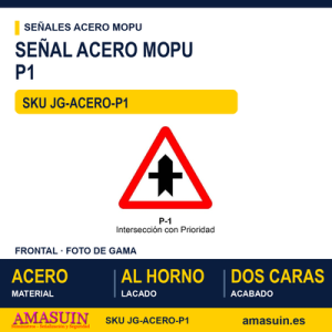 Señal Acero MOPU P1 Intersección con prioridad