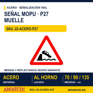 Señal Acero MOPU P27 Muelle