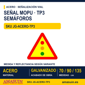 Señal Acero MOPU TP3 Semáforos