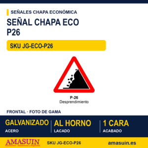 Señal Chapa Económica P26 Desprendimiento