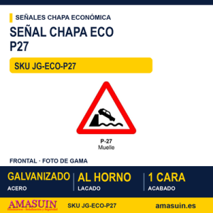 Señal Chapa Económica P27 Muelle