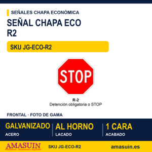Señal Chapa Económica R2 STOP