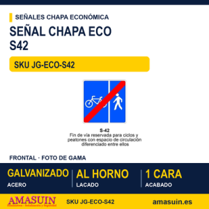 Señal Chapa Económica S42 Modelo S42