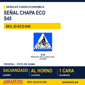 Señal Chapa Económica S45 Modelo S45