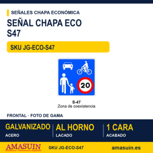 Señal Chapa Económica S47 Modelo S47