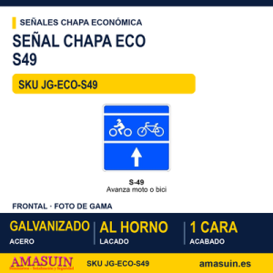 Señal Chapa Económica S49 Modelo S49