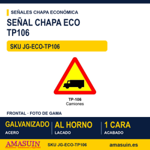 Señal Chapa Económica TP106 Camiones