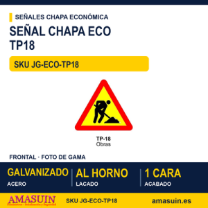 Señal Chapa Económica TP18 Obras