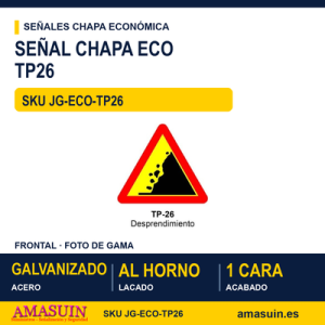 Señal Chapa Económica TP26 Desprendimiento