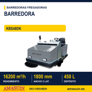 Barredora KBS48DK Conductor Sentado a Gasoil