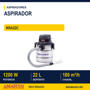 Aspirador KRA22C Limpieza Cenizas