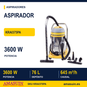 Aspirador KRAI375PA Polvo y Líquido