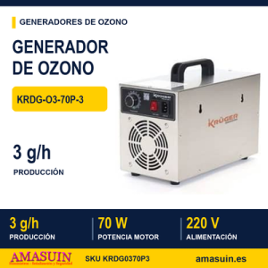 Generador Ozono KRDG-O3-70P-3 con Temporizador