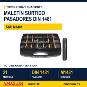 Maletín pasador elástico DIN 1481