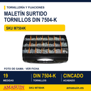 Maletín tornillo DIN 7504-K Cincado