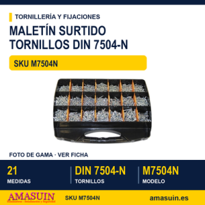Maletín tornillo DIN 7504-N