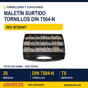 Maletín tornillo DIN 7504-N TX