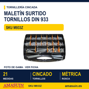 Maletín tornillo DIN 933 Cincado