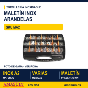 Maletín de arandelas surtidas Inoxidable A2
